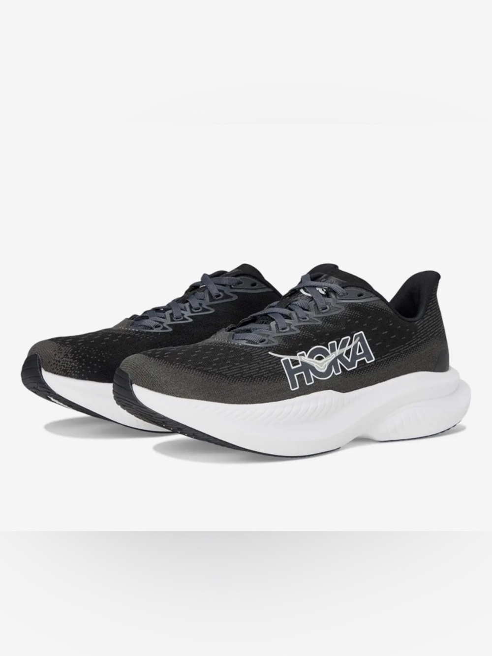 Hoka One One 🔥 Mach 6 Black White Shoes 1147790 BWHT Men’s Size 9.5 10.5 12 13 - Picture 6 of 10